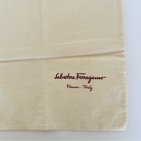 FERRAGAMO COTTON SHOE DUST BAG NWOT - Picture 2 of 4